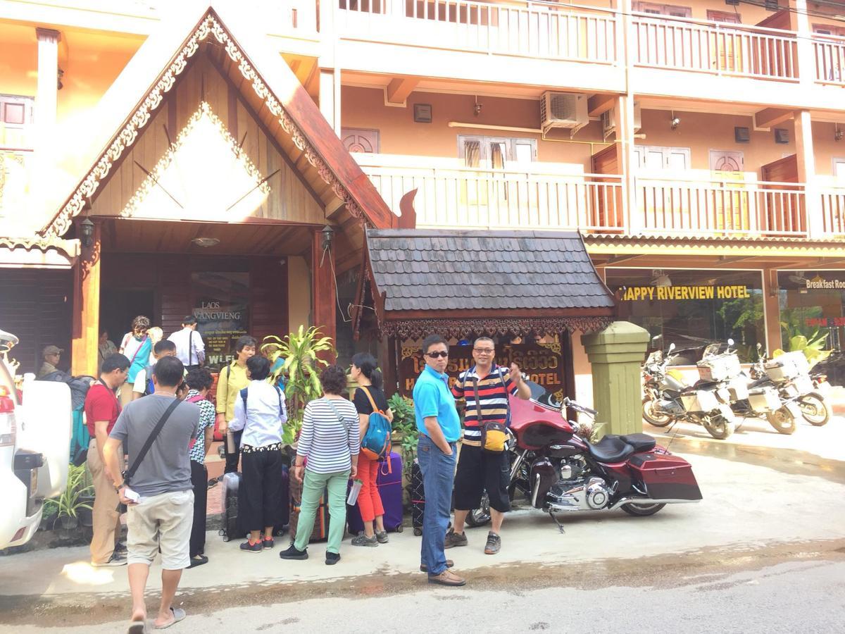 Happy River View Hotel Vang Vieng Ngoại thất bức ảnh
