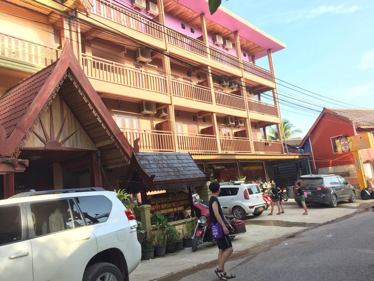 Happy River View Hotel Vang Vieng Ngoại thất bức ảnh