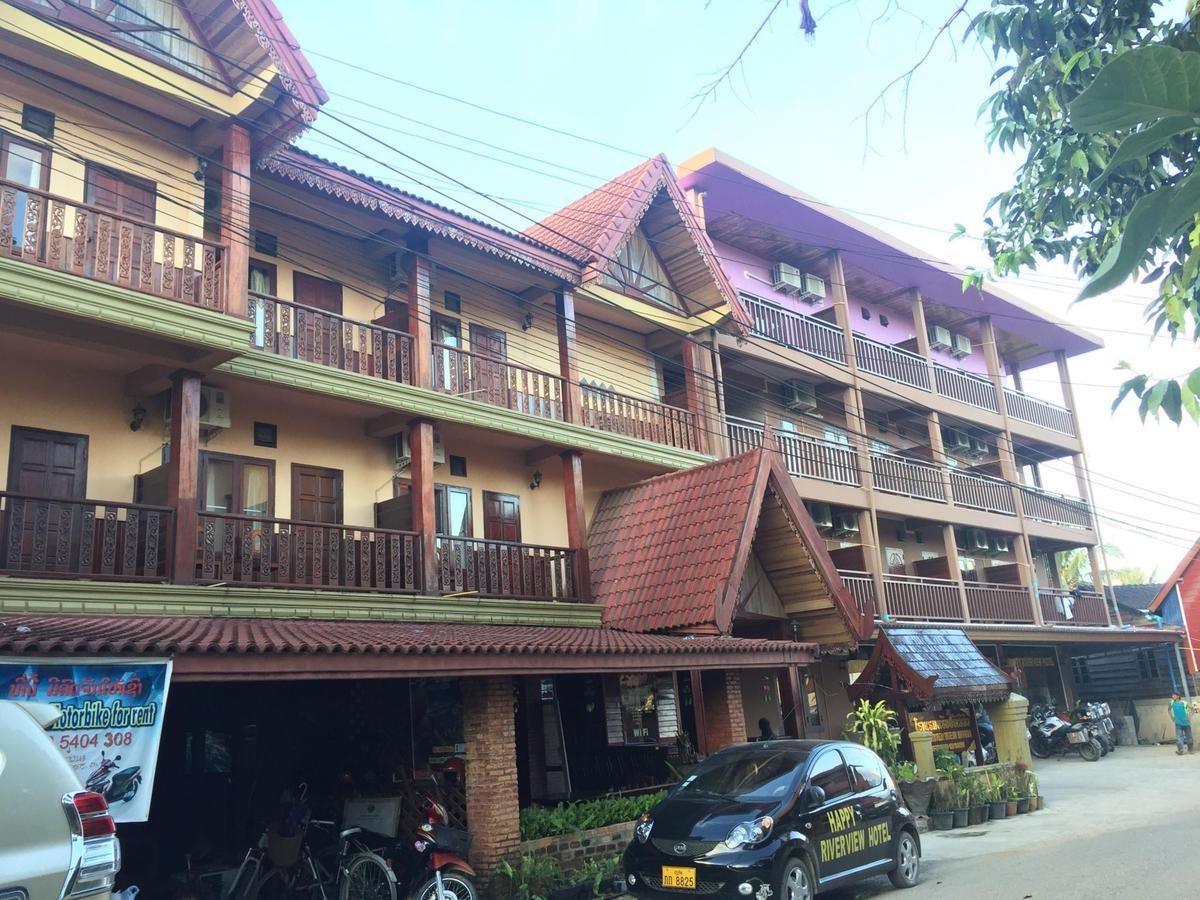 Happy River View Hotel Vang Vieng Ngoại thất bức ảnh